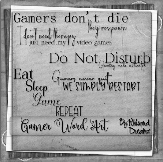 Gamer Word Art (tagger)