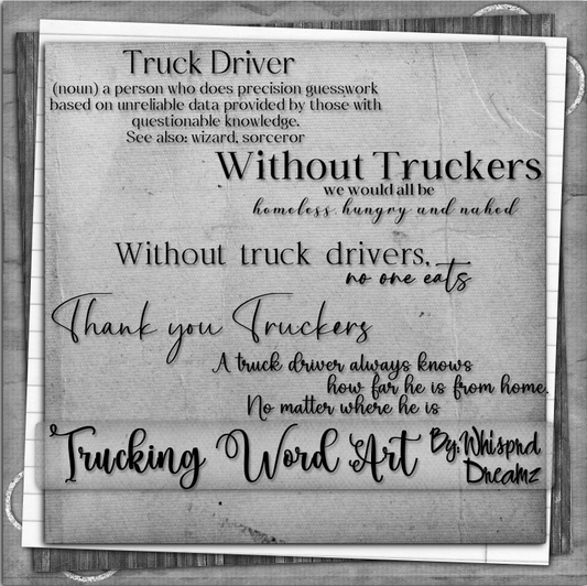 Trucking Word Art (tagger)