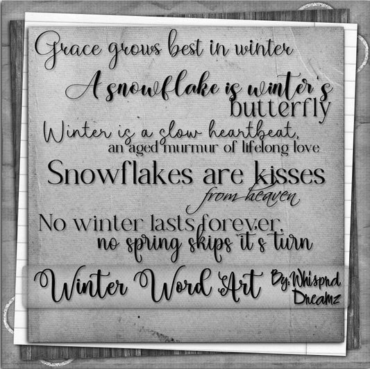 Winter Word Art (tagger)